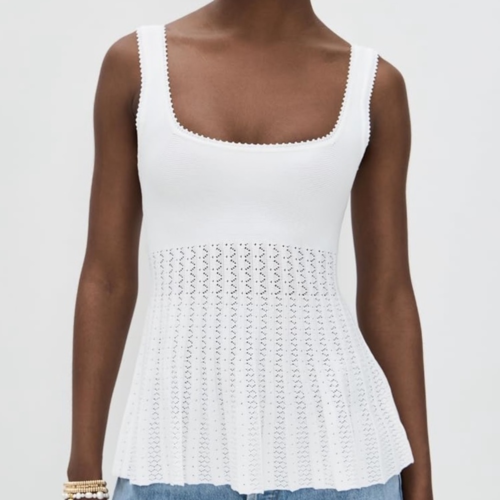NWT Staud Ellen Top in White